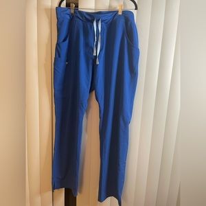 Figs Royal Blue Cargo Scrub Pant- Size XL Tall